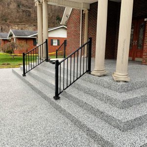 Commercial GRANIFLEX Epoxy Coating - A durable and stylish coating system for commercial spaces, with a slip-resistant and weather-resistant finish.